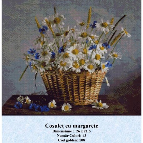 Set Goblen Cosulet cu Margarete
