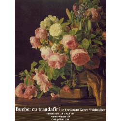 Vanzare set goblen Buchet de trandafiri de Ferdinand Georg Waldmuller