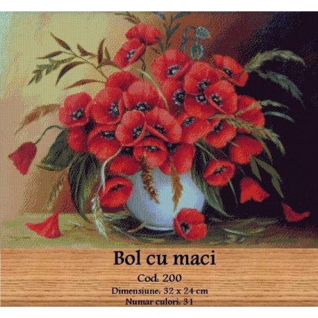 Set Goblen Bol cu maci