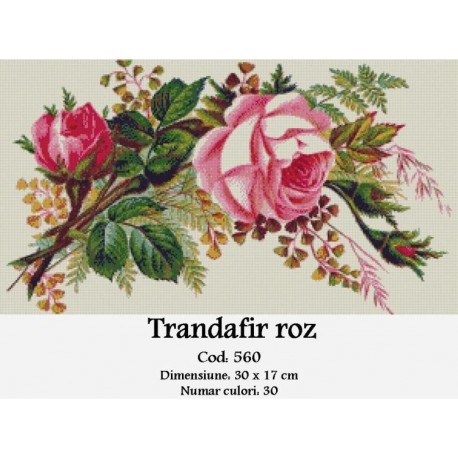 Model goblen Trandafir roz