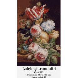 Model set goblen Lalele si trandafiri