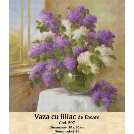 Goblen Vaza cu Liliac