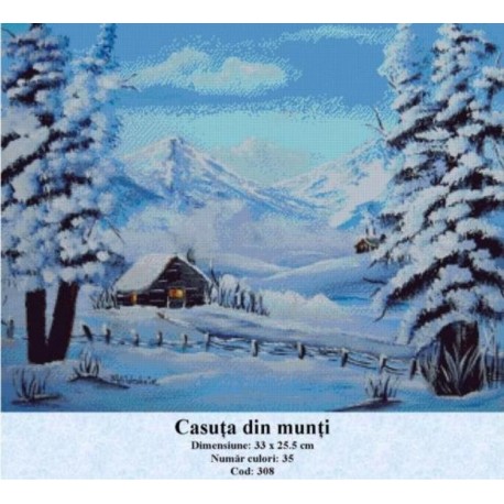 Set Goblen Casuta din munti