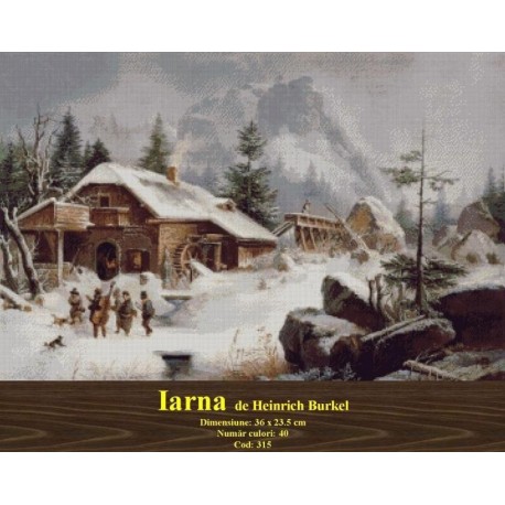 Model goblen Iarna de Heinrich Burkel