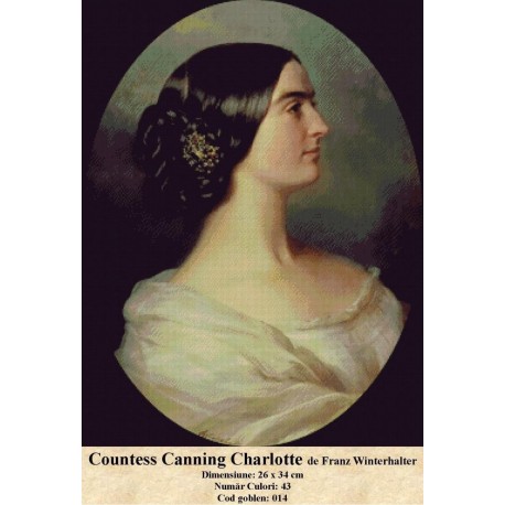 Comanda goblen Countess Canning Charlotte de Franz Winterhalter