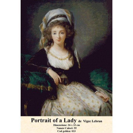Set Goblen Portrait Alady de  Vigee Lebrun