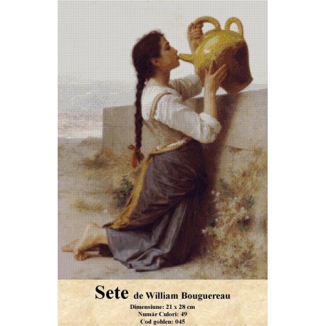 Model set goblen Sete de William Bouguereau