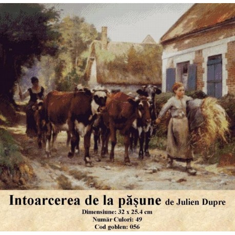 Goblen set de vanzare Intoarcerea de la pasune de Julien Dupre
