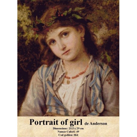 Vanzare set goblen Portrait of girl de Anderson