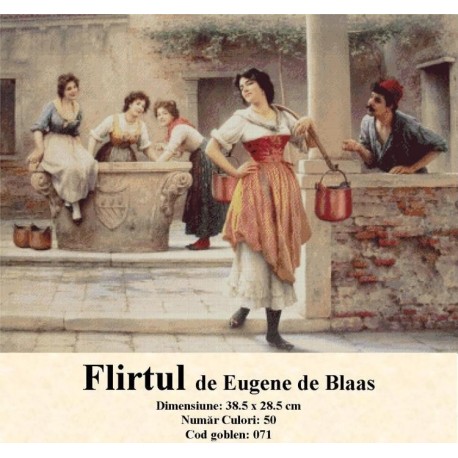 Model set goblen Flirtul de Eugene de Blaas