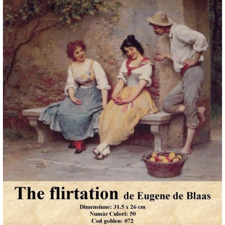 Comanda goblen The flirtation de Eugene de Blaas