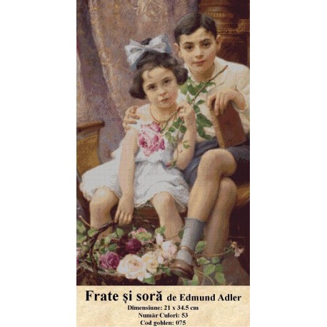 Goblen Frate si sora de Edmund Adler