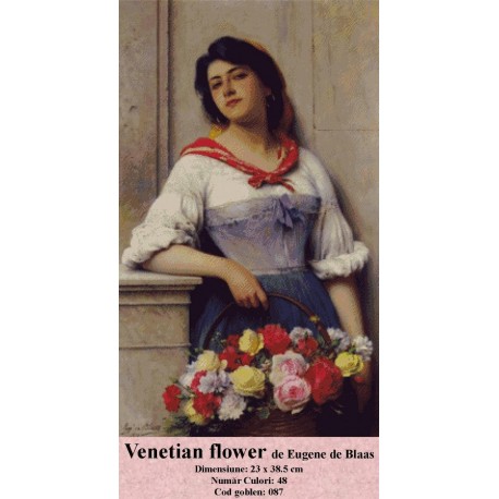 Goblen set de vanzare Venetian flower de Eugene de Blaas