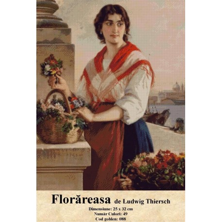 Vanzari set goblen Florareasa de Ludwig Thiersch