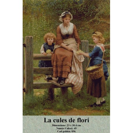 Goblen set de vanzare La cules de flori