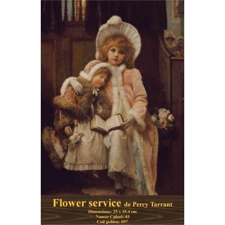 Vanzari set goblen Flower service de Perhy Tarrant