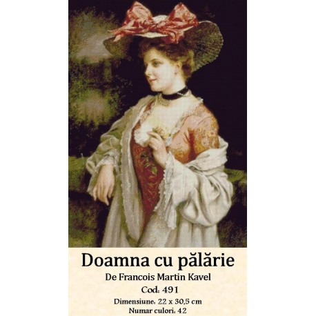 Model set goblen Doamna cu palarie