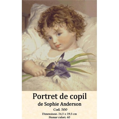 Model set goblen Portret de copil