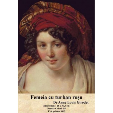 Vanzari set goblen Femeia cu turban rosu