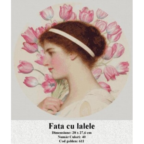Vanzari set goblen Fata cu lalele
