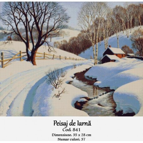 Goblen Peisaj de iarna