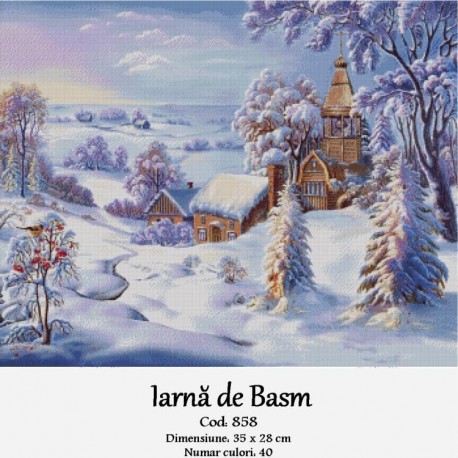 Model goblen Iarna de basm