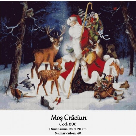 Vanzari set goblen Mos Craciun