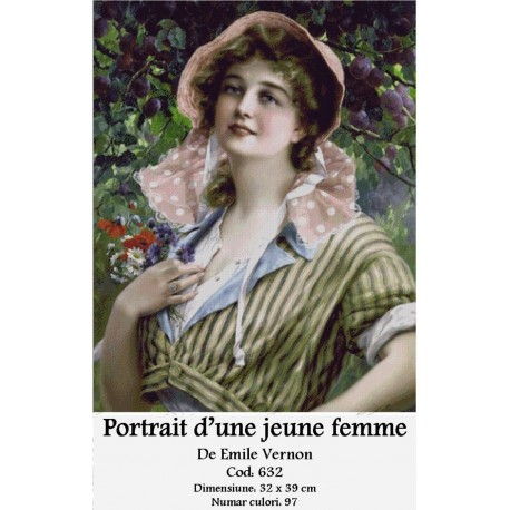 Seturi goblen Portrait d'une jeune femme