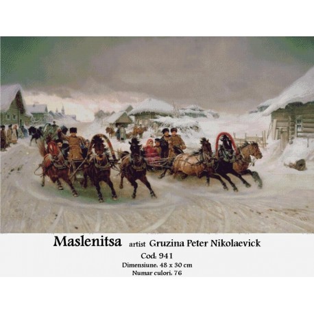 Goblen Maslenitsa artist Gruzina Peter Nikolaevick