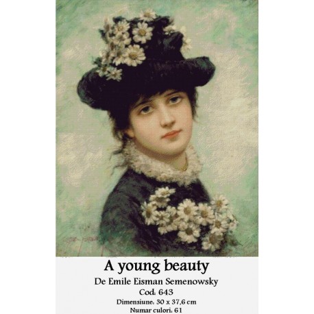 Goblen set de vanzare A young beauty de Emile Eisman Semenowsky