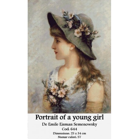 Vanzari set goblen Portrait of a young girl de Emile Eisman Semenowsky