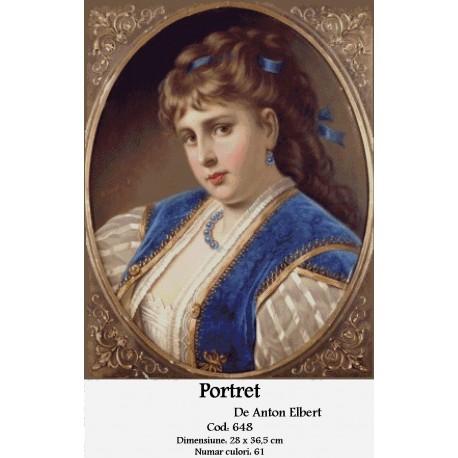 Model goblen Portret de Anton Elbert