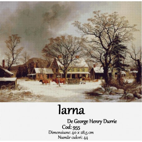 Set Goblen Iarna de George Henry Durrie