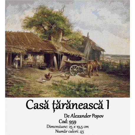 Kit goblen Casa taraneasca I