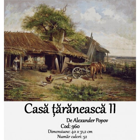 Model goblen Casa taraneasca II