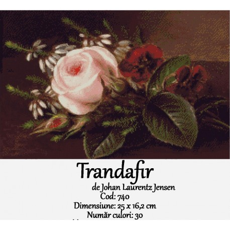 Kit Goblen Trandafir de Johan Laurentz Jensen