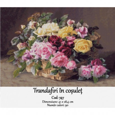 Set Goblen Trandafiri in cosulet