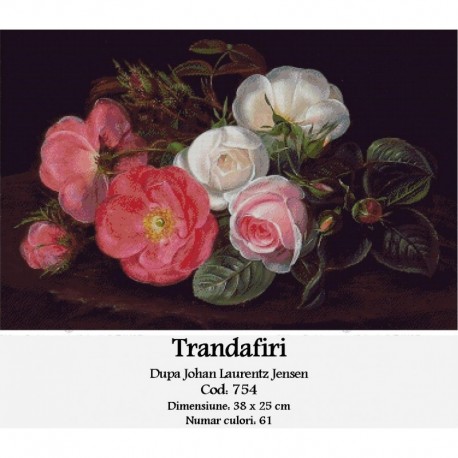 Vanzari set goblen Trandafiri de Johan Laurentz Jensen