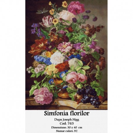 Vanzari set goblen Simfonia florilor de Joseph Nigg