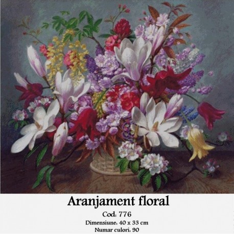 Model goblen Aranjament floral