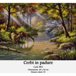 Vanzari set goblen Cerbi in padure