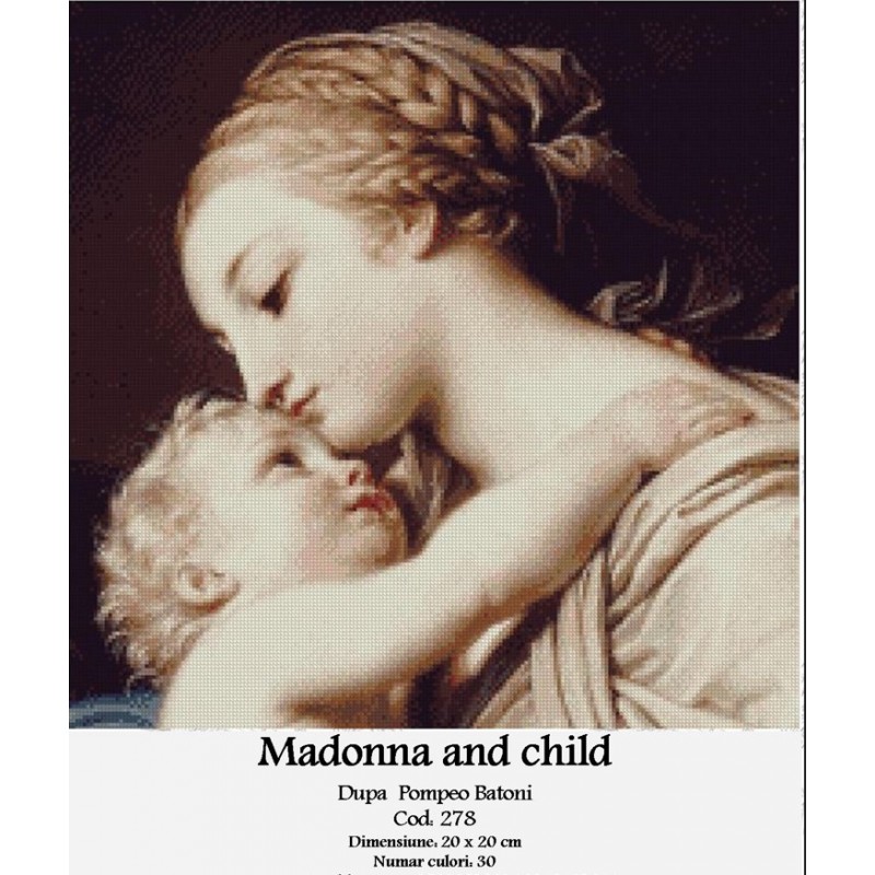 Set goblen - Madonna and Child dupa Pompeo Batoni