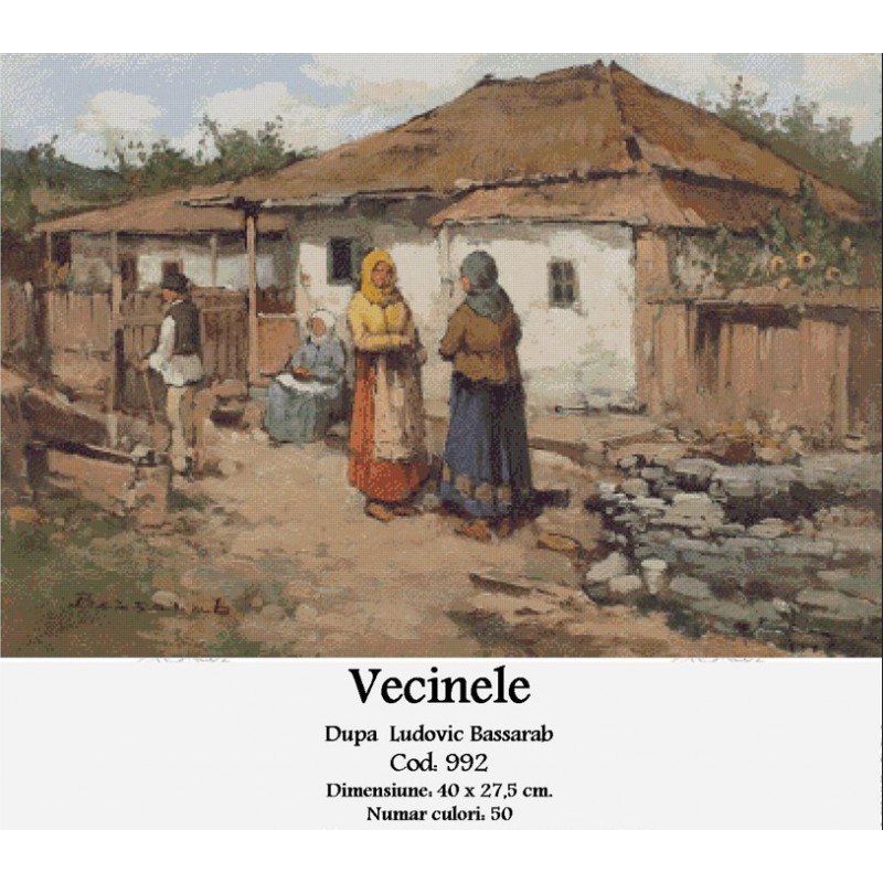 Set goblen - Vecinele dupa Ludovic Bassarab