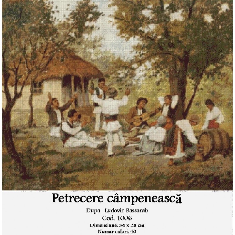 Set goblen - Ptrecere campeneasca dupa Ludovic Bassarab