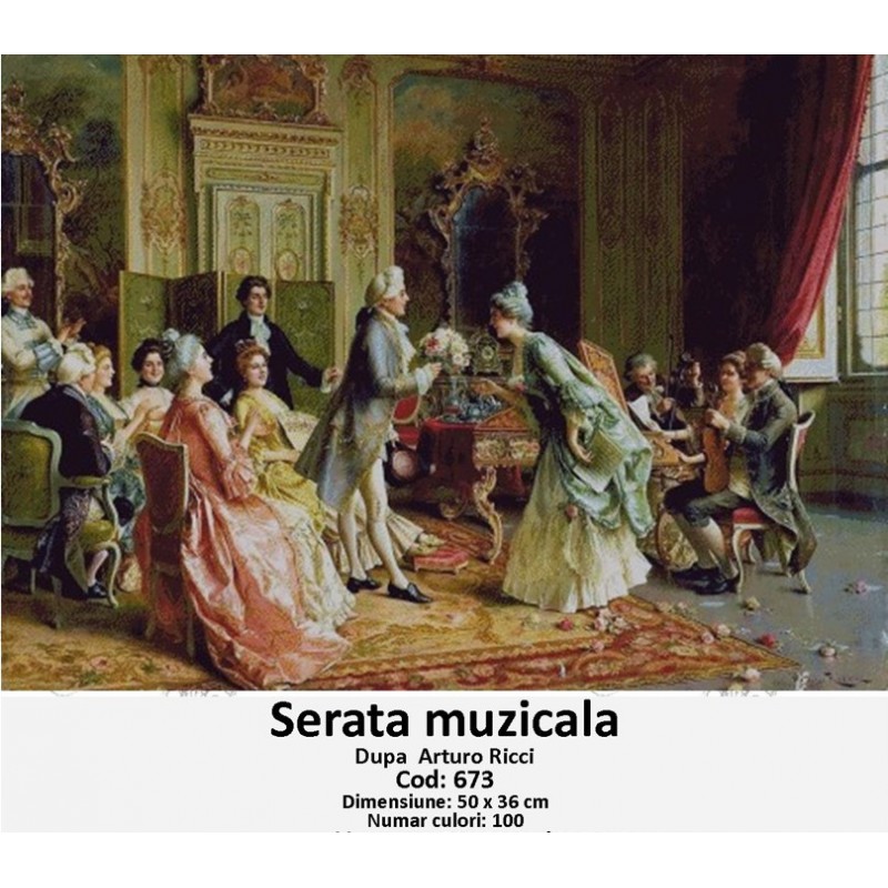 Set Goblen - Serata Muzicala - dupa Arturo Ricci